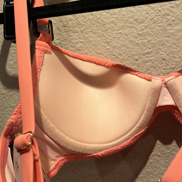 New Shade & Shore Pink Bikini Top Size 32B NEW NWT - Picture 9 of 9